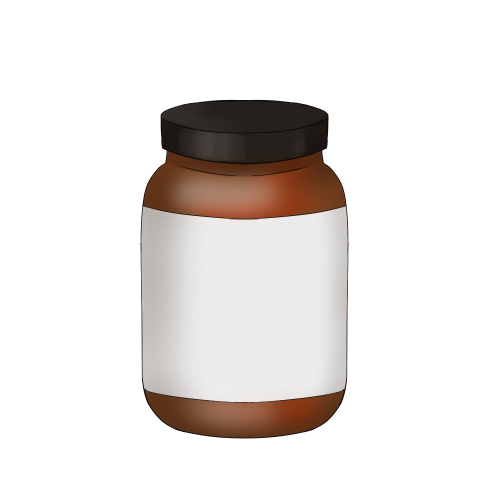 薬瓶のフリー素材サンプル画像