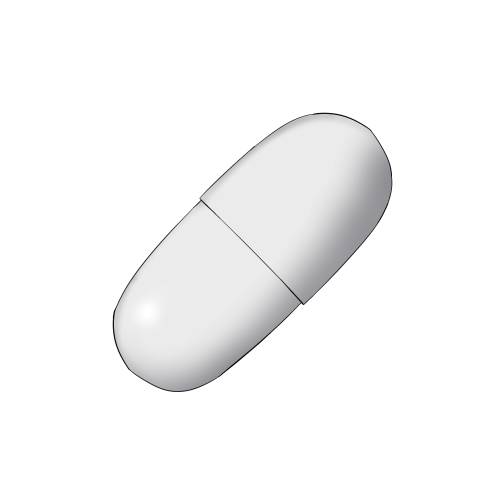 カプセル錠剤（白）の画像