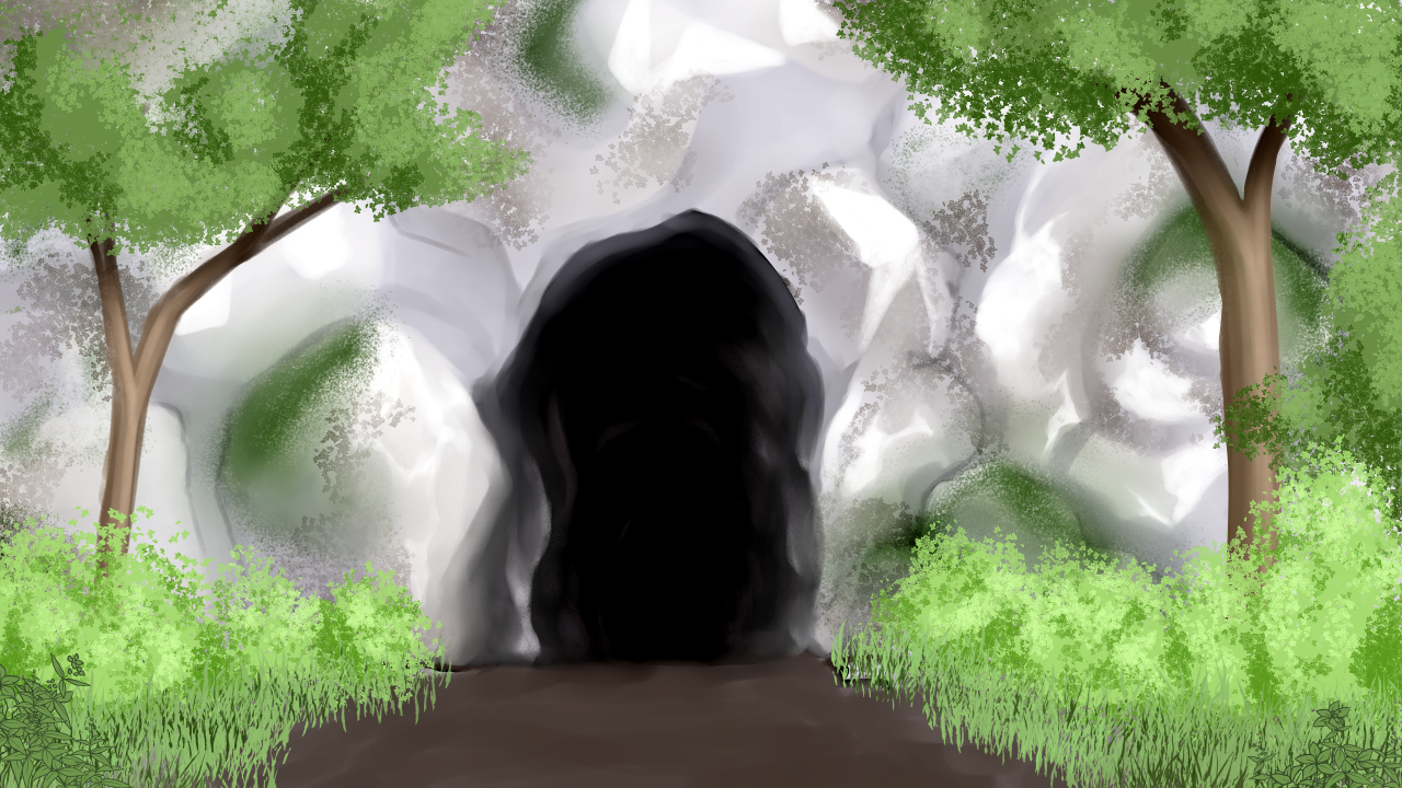 洞窟のフリー素材サンプル画像