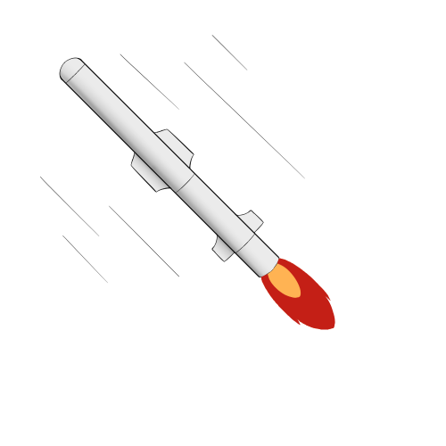 ロケットアニメーションのフリー素材サンプル画像
