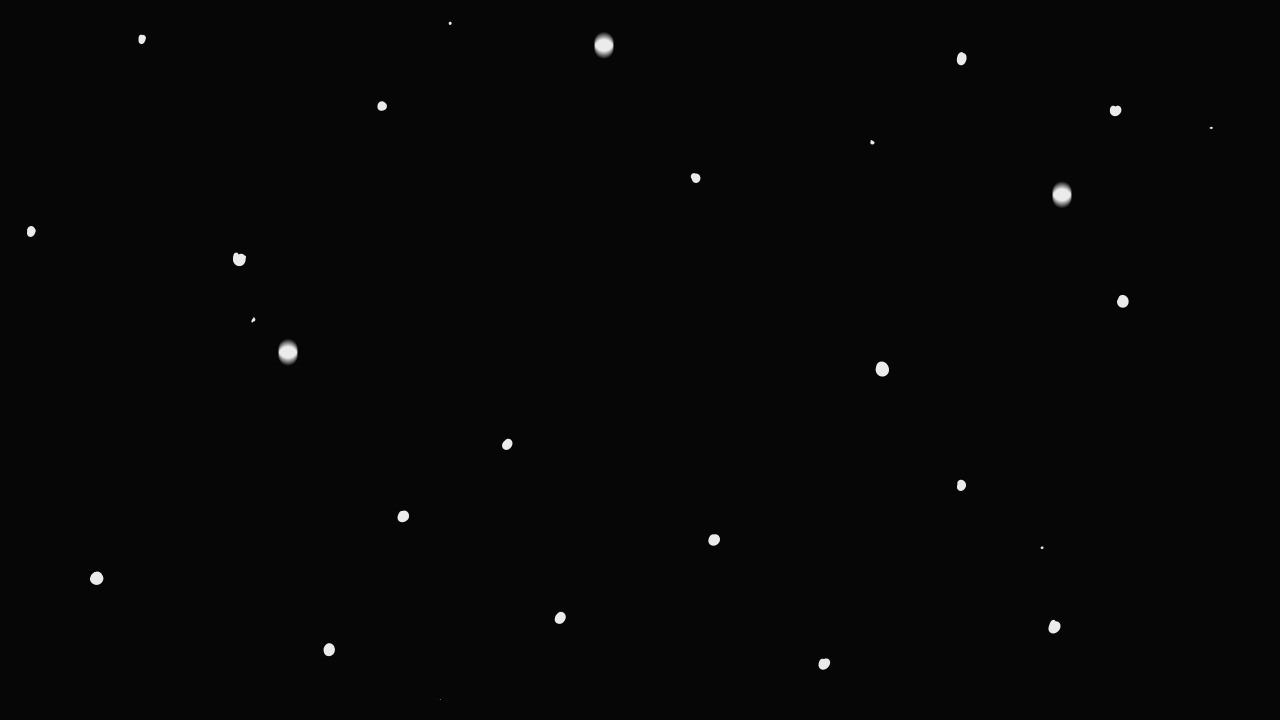 雪のアニメーションのフリー素材サンプル画像