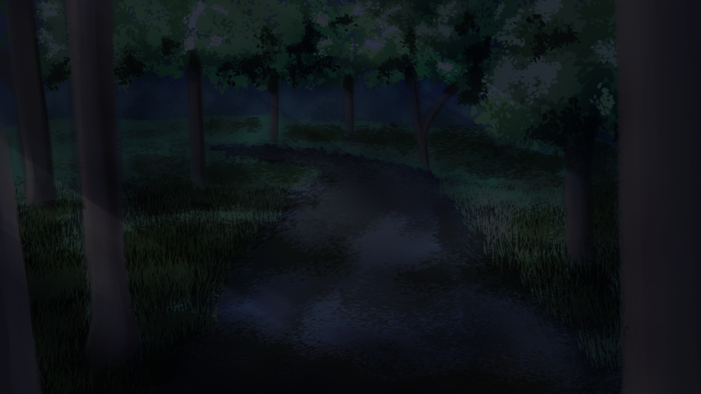 森の道（夜）
