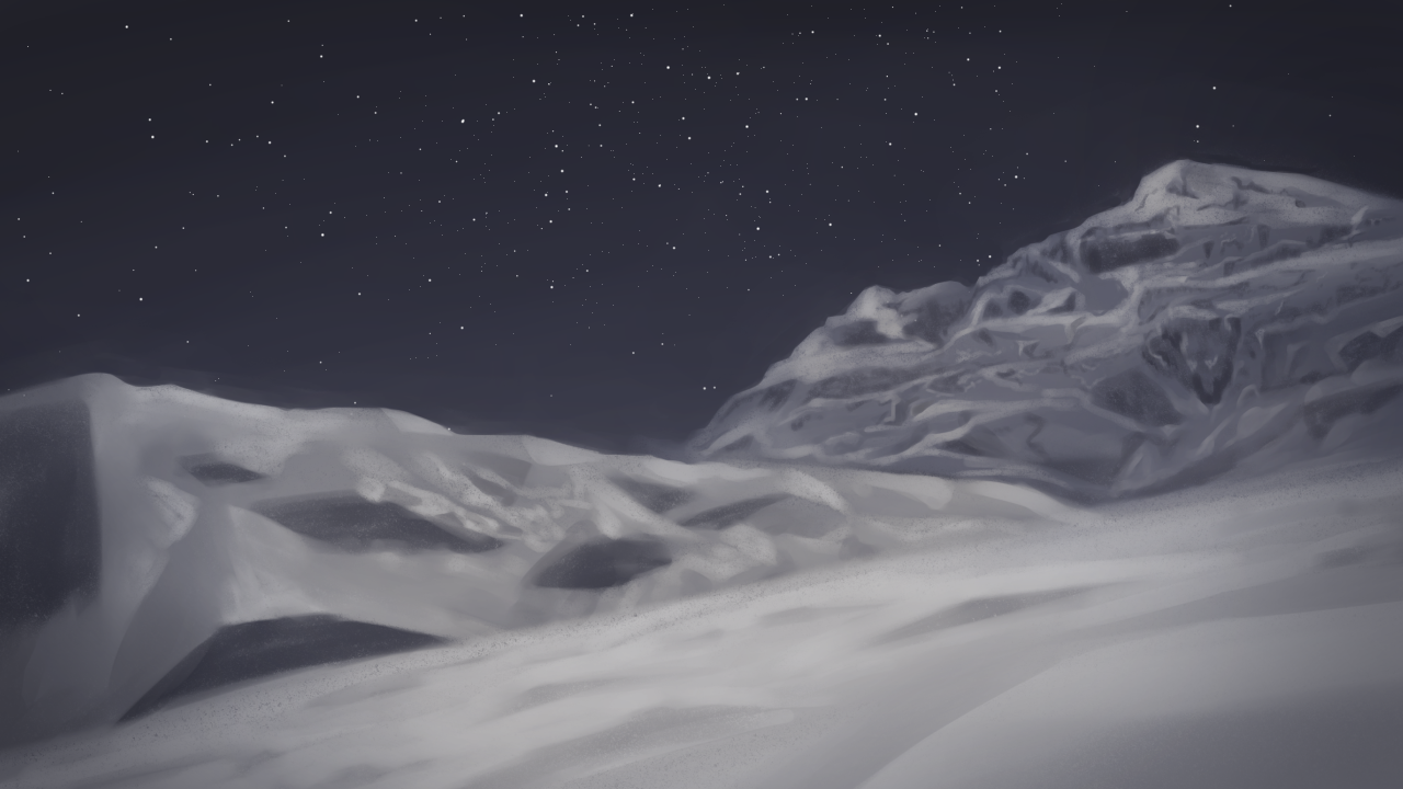 雪山のフリー素材サンプル画像