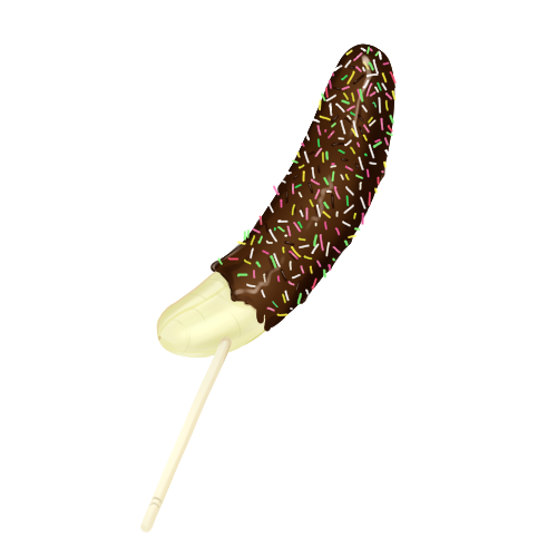 チョコバナナ１のフリー素材サンプル画像