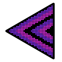 LED矢印紫のフリー素材サンプル画像