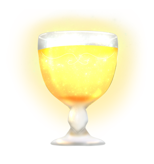 黄金の蜂蜜酒(グラス)のフリー素材サンプル画像