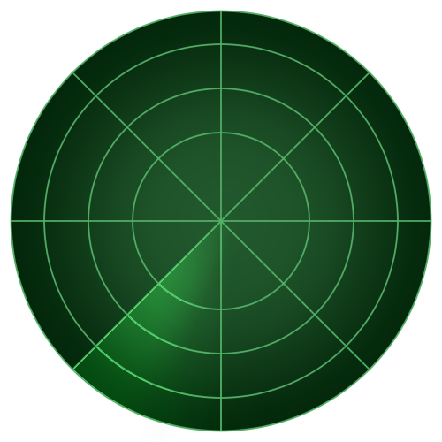 レーダーの画面のフリー素材サンプル画像