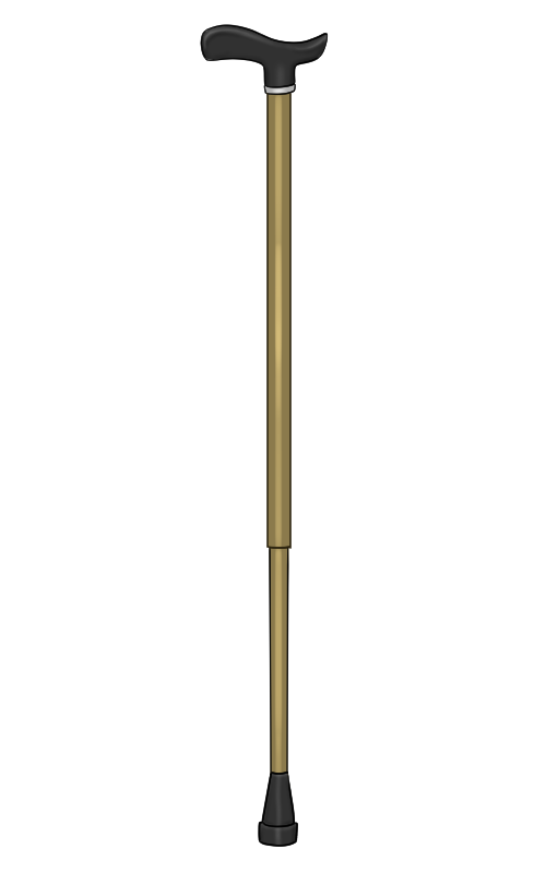 T字杖のフリー素材サンプル画像