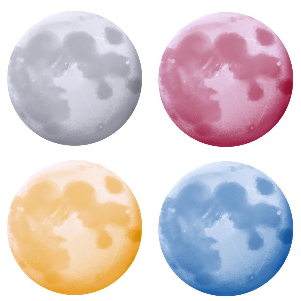 月のフリー素材サンプル画像