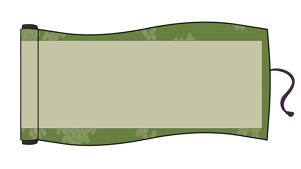 巻物型ウィンドウのフリー素材サンプル画像