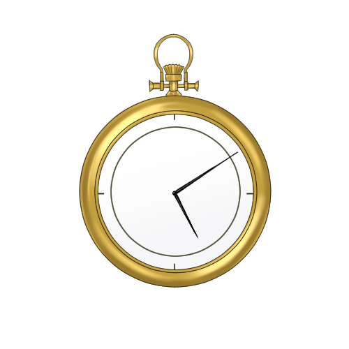 懐中時計のフリー素材サンプル画像
