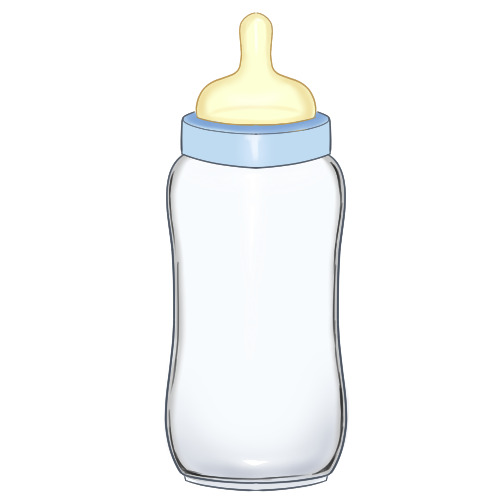 哺乳瓶のフリー素材サンプル画像