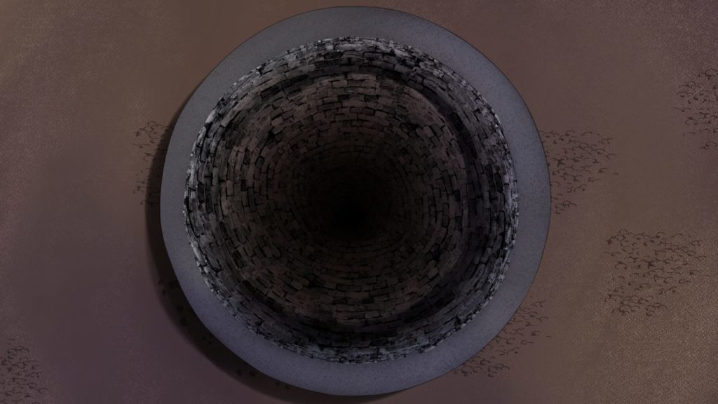 井戸の中(水無し)のフリー素材サンプル画像