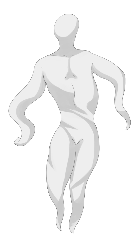 くねくねのフリー素材サンプル画像