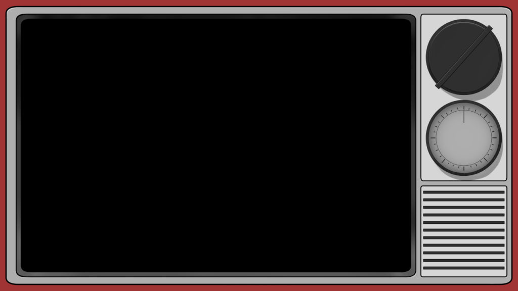 アナログテレビ型配信オーバーレイのフリー素材サンプル画像