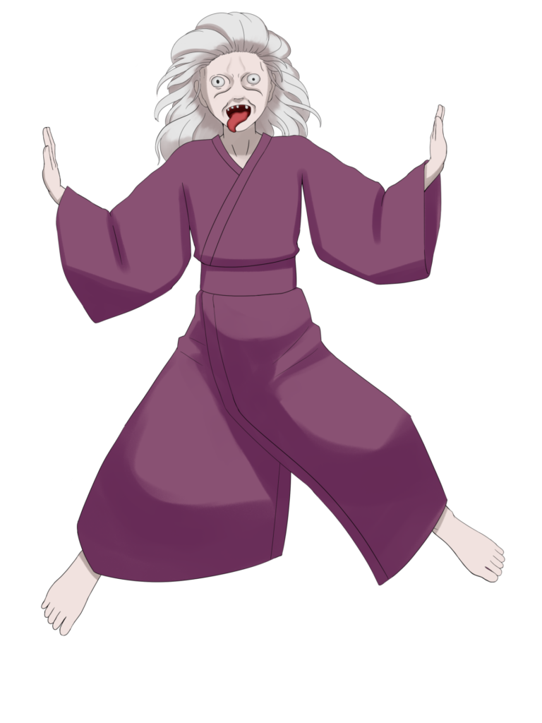 紫ババアのフリー素材サンプル画像