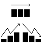 グラフアイコンのフリー素材サンプル画像