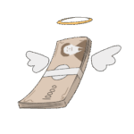 昇天する札束のフリー素材サンプル画像