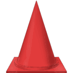 カラーコーンのフリー素材サンプル画像