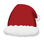 サンタ帽子のフリー素材サンプル画像