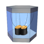 脳缶に間違って閉じ込められるウニ軍艦のフリー素材サンプル画像