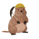 土木関係のビーバーのフリー素材サンプル画像