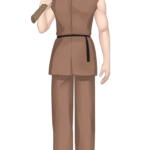 農民村人男性のフリー素材サンプル画像