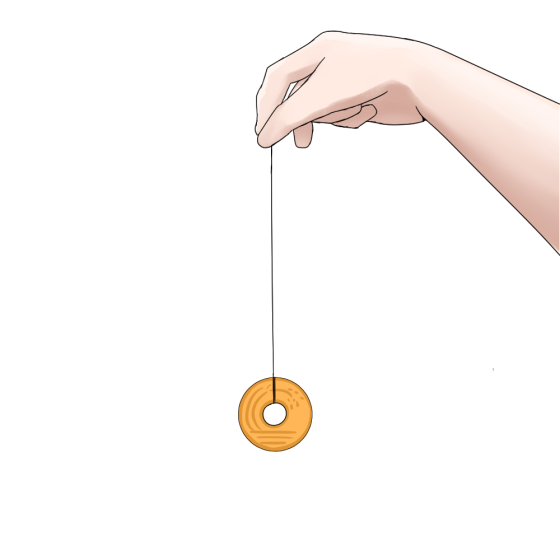 催眠術をかけるときの手のフリー素材サンプル画像